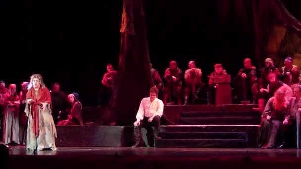 Классическая опера "Трубадур" — стоковое видео