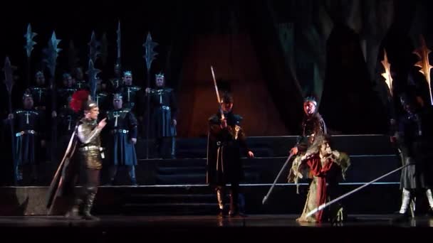 Classical opera Troubadour — Stock Video