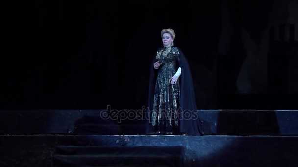 Klassieke opera Troubadour — Stockvideo
