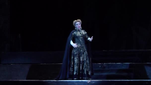 Trovador de ópera clásica — Vídeo de stock