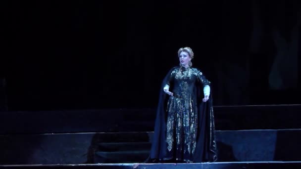 Trovador de ópera clásica — Vídeos de Stock