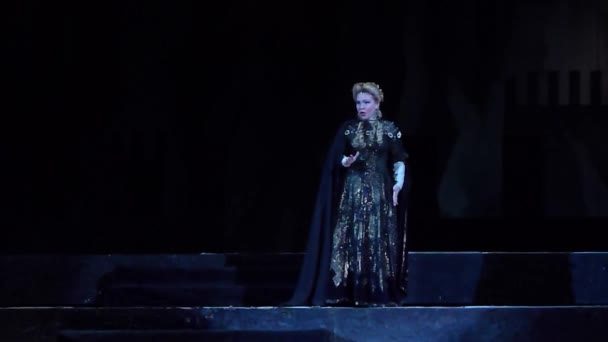 Klassieke opera Troubadour — Stockvideo
