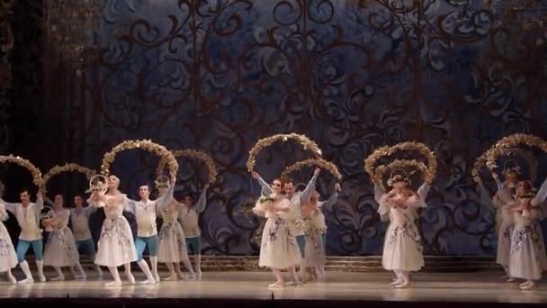 Klassiek ballet Sleeping beauty — Stockvideo