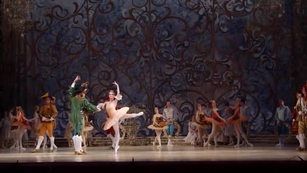 Klassiek ballet Sleeping beauty — Stockvideo