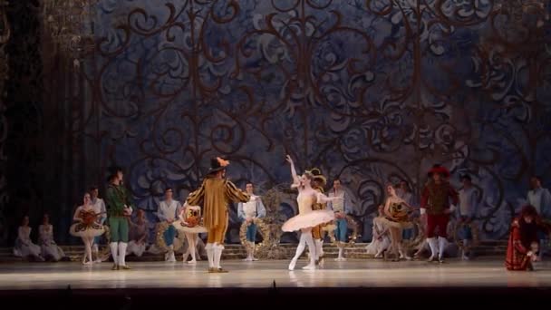 Ballet clásico Bella durmiente — Vídeo de stock