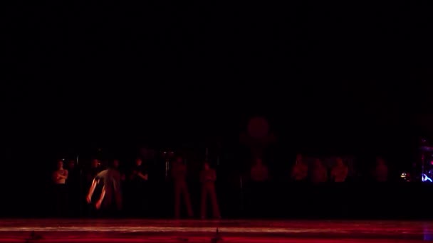 Современный балет "Дегаж" — стоковое видео