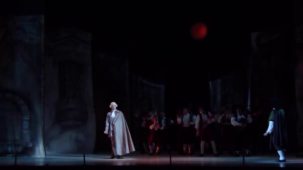 Klassisk opera Barberaren i Sevilla. — Stockvideo