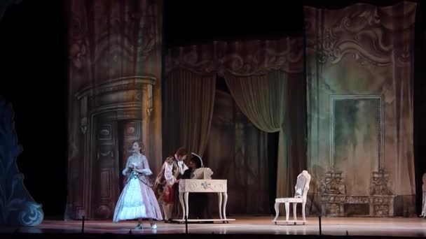 Ópera clássica O Barbeiro de Sevilha — Vídeo de Stock