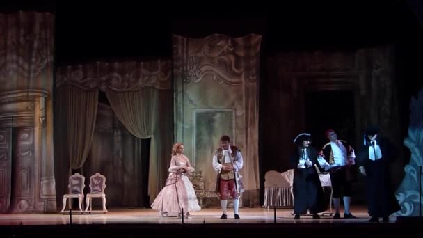 Klassisk opera Barberaren i Sevilla — Stockvideo