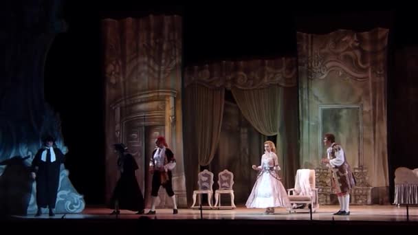 Klassisk opera Barberaren i Sevilla — Stockvideo