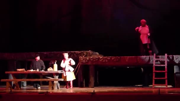 Opera klasik Borys Godunov — Stok Video
