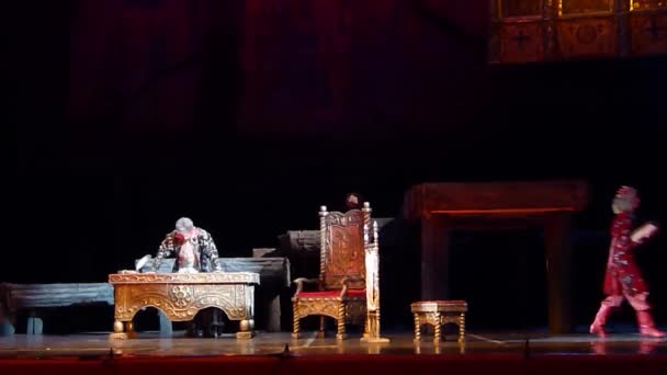 Klasik opera Borys Godunov — Stok video