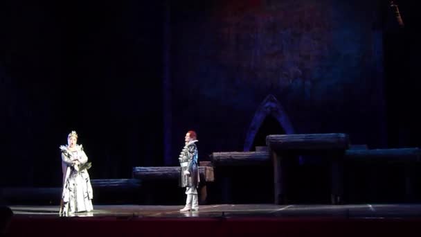 Dnipro Ukraine Noiembrie 2017 Membrii Teatrului Operă Balet Dnipro Interpretează — Videoclip de stoc