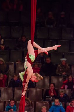 Sirk gösterisi parlak arena