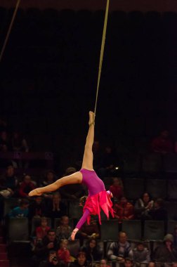 Sirk gösterisi parlak arena
