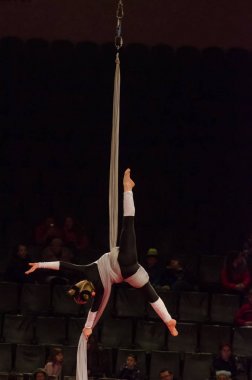 Sirk gösterisi parlak arena