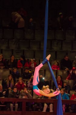 Sirk gösterisi parlak arena