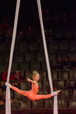 Sirk gösterisi parlak arena