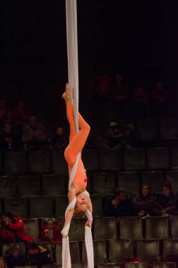 Sirk gösterisi parlak arena