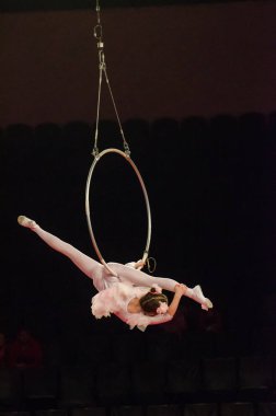 Sirk gösterisi parlak arena