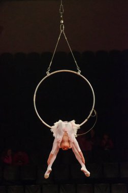 Sirk gösterisi parlak arena