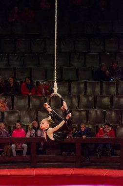 Sirk gösterisi parlak arena