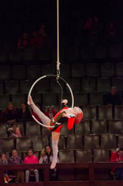 Sirk gösterisi parlak arena