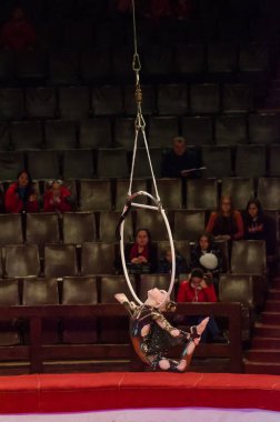 Sirk gösterisi parlak arena