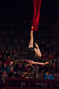 Sirk gösterisi parlak arena