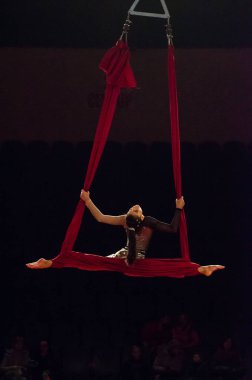 Sirk gösterisi parlak arena