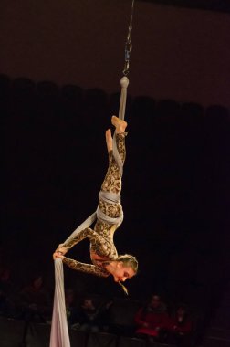 Sirk gösterisi parlak arena