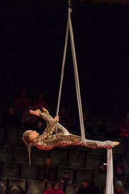 Sirk gösterisi parlak arena