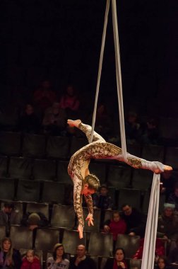 Sirk gösterisi parlak arena