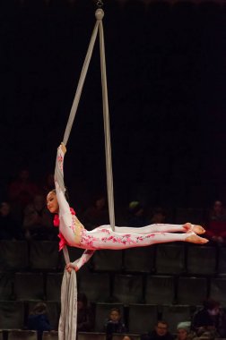 Sirk gösterisi parlak arena