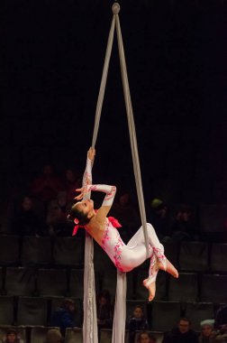 Sirk gösterisi parlak arena