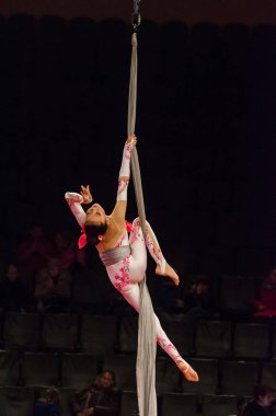 Sirk gösterisi parlak arena