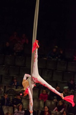 Sirk gösterisi parlak arena