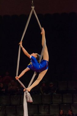 Sirk gösterisi parlak arena