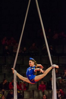 Sirk gösterisi parlak arena