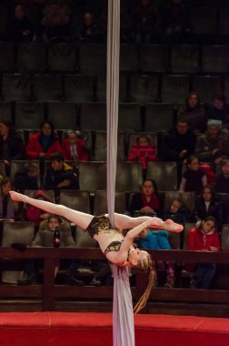 Sirk gösterisi parlak arena