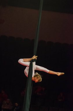 Sirk gösterisi parlak arena