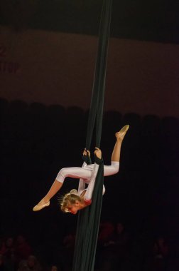 Sirk gösterisi parlak arena