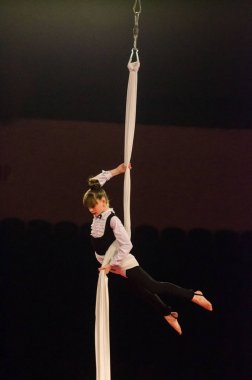 Sirk gösterisi parlak arena