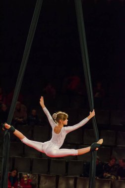Sirk gösterisi parlak arena