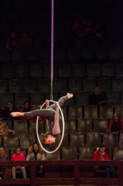 Sirk gösterisi parlak arena