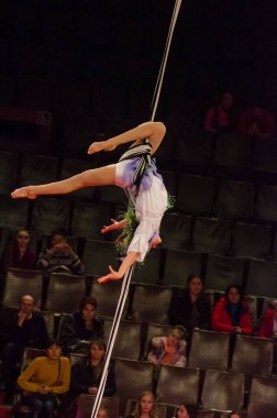 Sirk gösterisi parlak arena