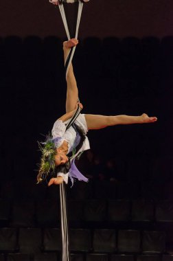 Sirk gösterisi parlak arena