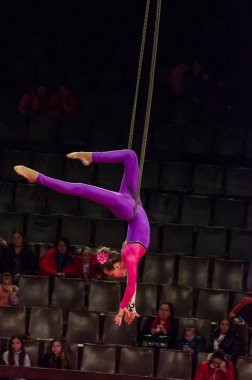 Sirk gösterisi parlak arena