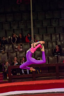 Sirk gösterisi parlak arena