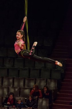 Sirk gösterisi parlak arena